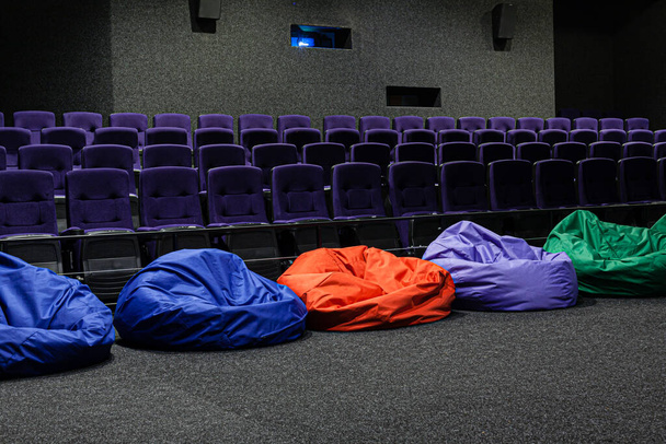 Cinema hall of nobody, empty cinema. - Photo, Image
