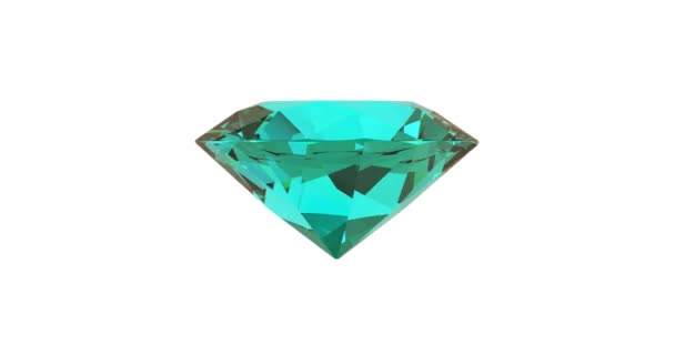 Όμορφος μεγάλος κρύσταλλος. Διαμάντι περιστρεφόμενο. Ανάλυση 4K. 3D εικονογράφηση. - Πλάνα, βίντεο