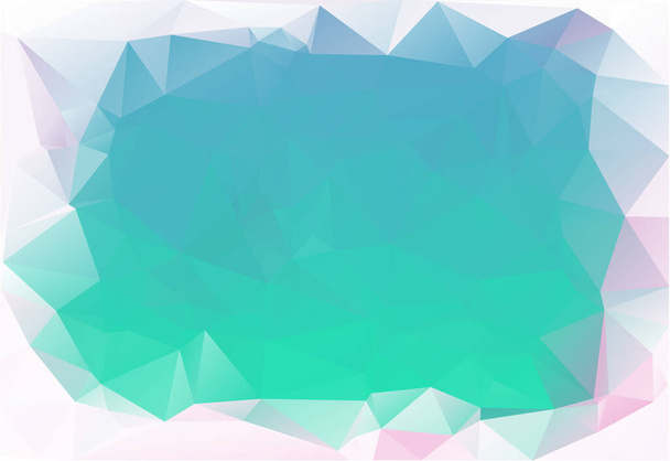 Cool White Triangles Frame Abstract Gradient Polygonal Background Vector Illustration - Vector, Image