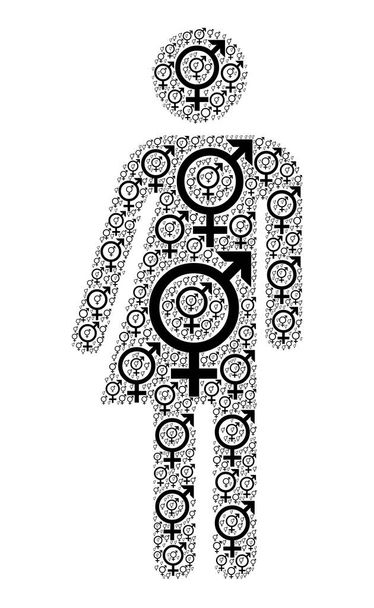 Gender equality symbol illustration - Photo, Image