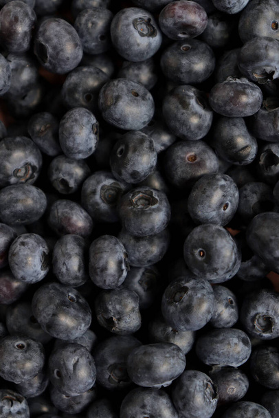 fresh ripe blueberries background, close up - Foto, Imagen