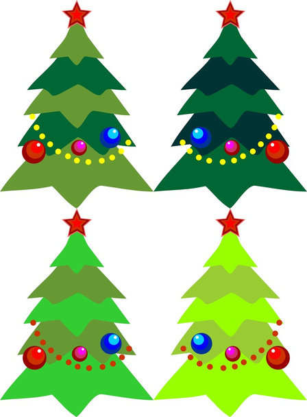 Weihnachtsbaum - Vektor, Bild