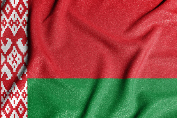 Bandera Nacional del Surinam. El símbolo principal de un país independiente. Bandera de Surinam. Un atributo del gran tamaño de un estado democrático 2020. - Foto, imagen