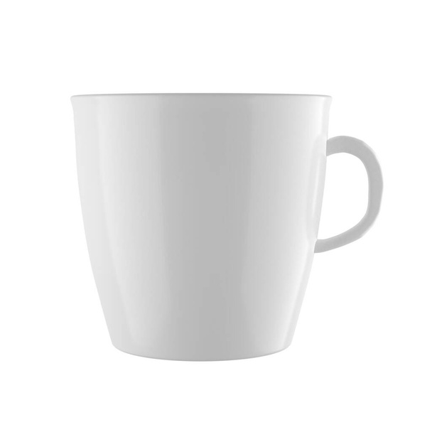біла порцелянова чашка ізольована на білому фоні
 - Фото, зображення