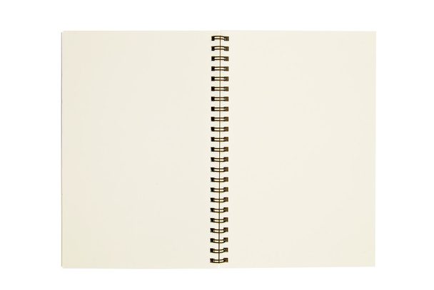 Blank notebook open two page isolated - Photo, Image
