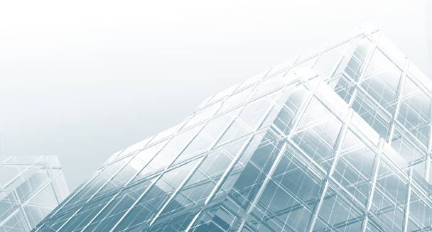 Top view λευκό γκρι και μπλε χρώμα με γραφείο κτίριο μοντέρνα αρχιτεκτονική φόντο. - Φωτογραφία, εικόνα