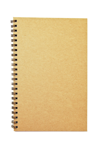 Caderno de capa marrom isolado
 - Foto, Imagem