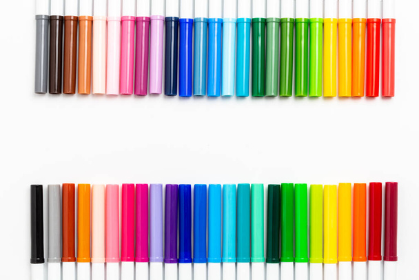 Colors pencils isolated on white background - Fotó, kép