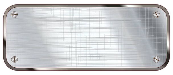 Металева табличка без тексту як фон
 - Вектор, зображення