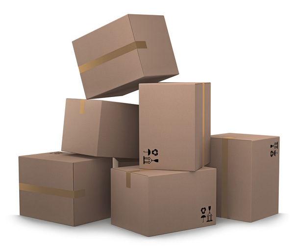Group of cardboard boxes - Fotografie, Obrázek
