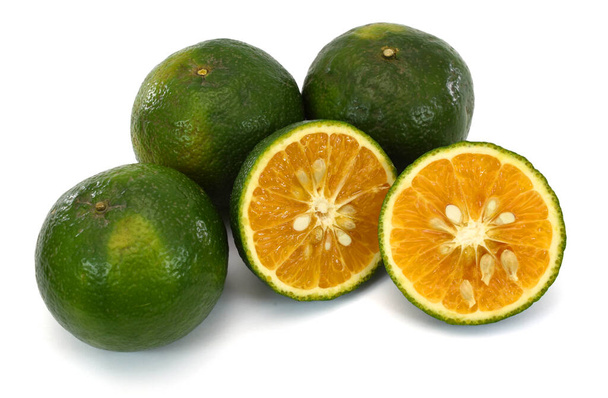 King Orange Früchte isoliert auf weißem Hintergrund - Foto, Bild
