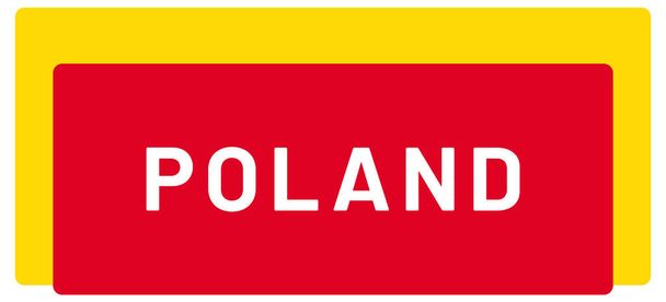 etiqueta web Etiqueta engomada Polonia - Foto, imagen