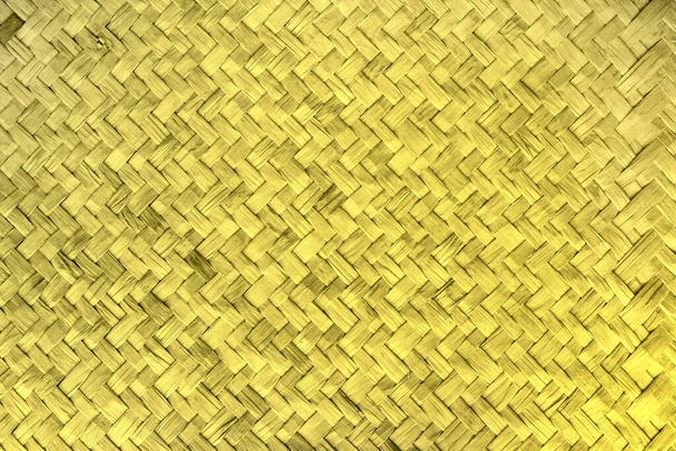 Glänzend goldene Weidenmatten Textur Hintergrund, Goldmuster - Foto, Bild
