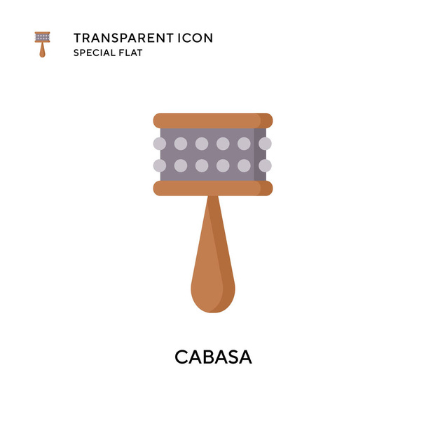 Cabasa vector icon. Flat style illustration. EPS 10 vector. - Vector, Image