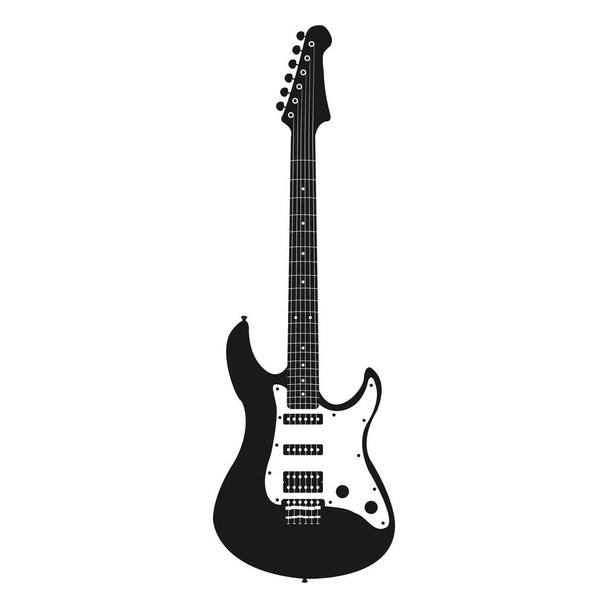  Ikona, realistická elektrická kytara. EPS 10. - Vektor, obrázek