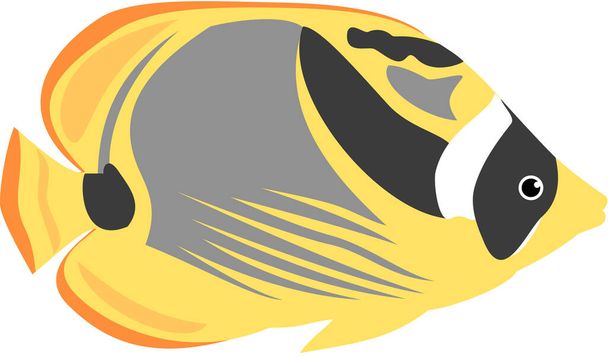 szop motyl ryba ikona, wektor ilustracja - Wektor, obraz