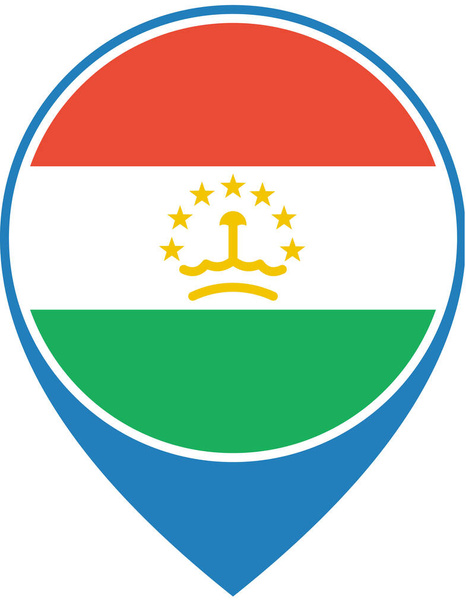 Bandeira do Tajiquistão ilustração vetorial - Vetor, Imagem