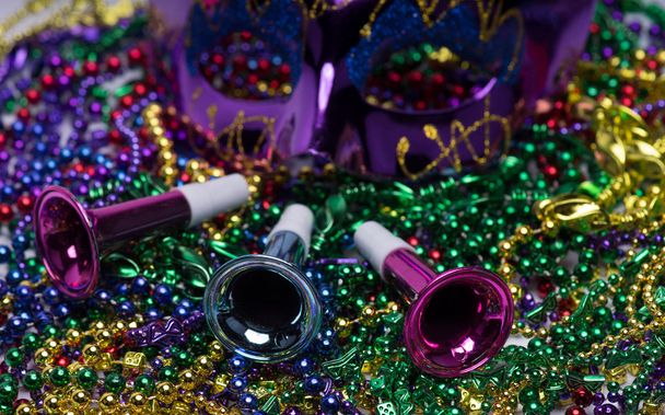 Mardi Gras helmiä
 - Valokuva, kuva