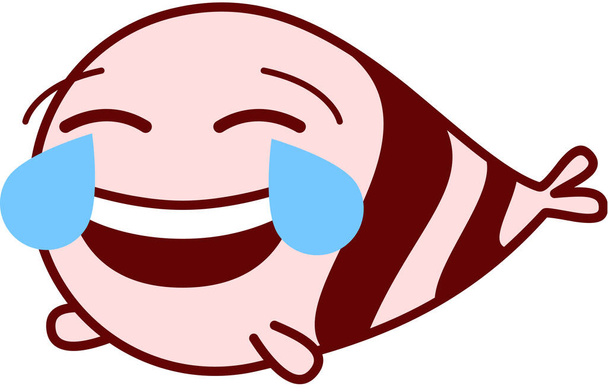 смаження риби, сміх, усміхнені емоції Векторні ілюстрації
 - Вектор, зображення