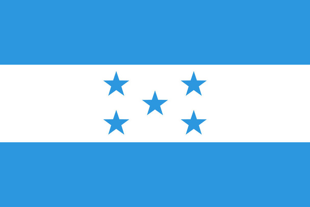 Векторная иллюстрация флага Гондураса  - Вектор,изображение