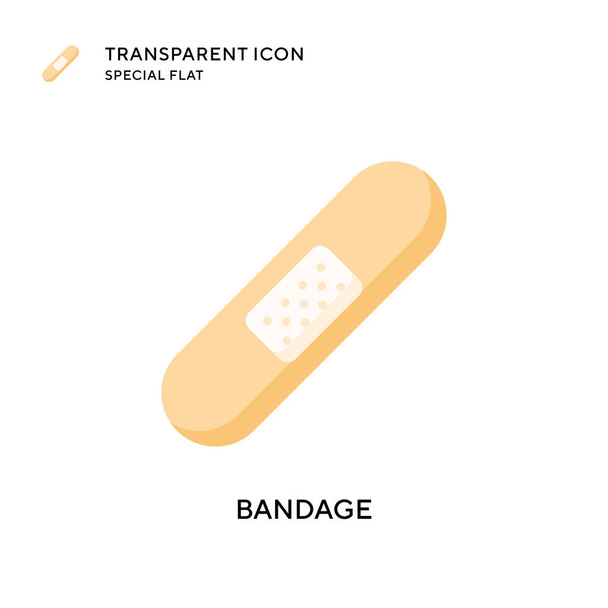 Bandage vector icon. Flat style illustration. EPS 10 vector. - Vector, Image
