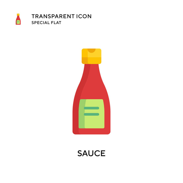 Sauce-Vektor-Symbol. Flache Illustration. EPS 10-Vektor. - Vektor, Bild