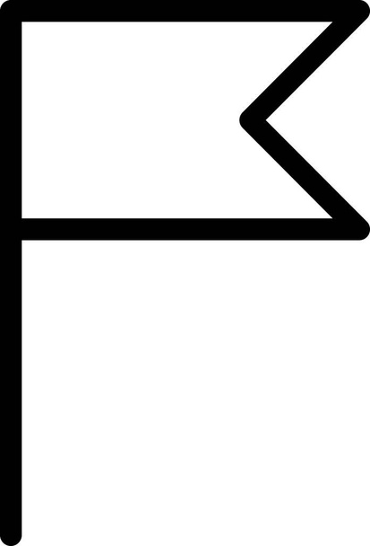 Flagge flaches Symbol, Vektorabbildung   - Vektor, Bild