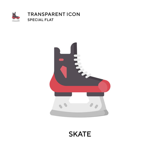 Skate vector icon. Flat style illustration. EPS 10 vector. - Vector, Image