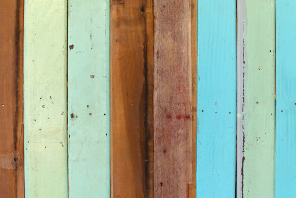 kolorowe drewniane deski tekstura tło - Zdjęcie, obraz