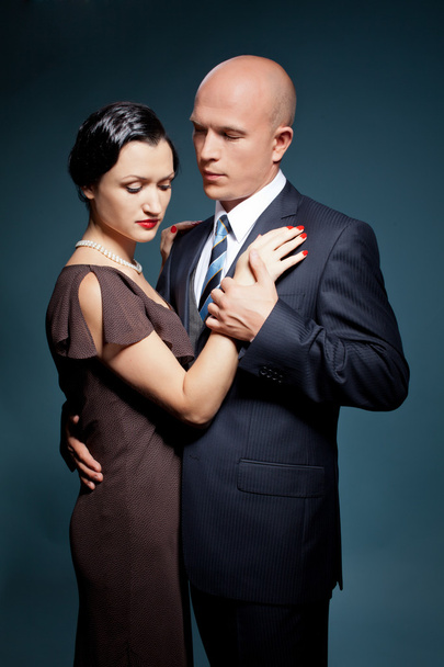 Couple d'amoureux dansant le tango
 - Photo, image