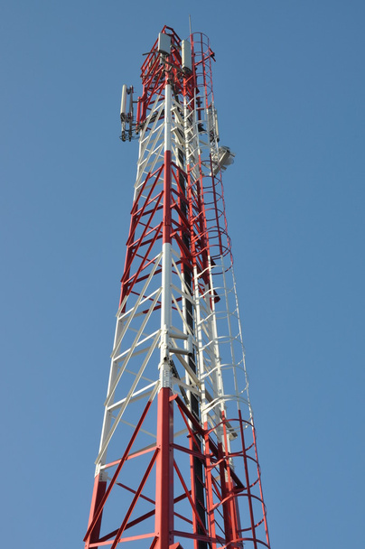 Communication systems on telecommunications tower - Photo, Image