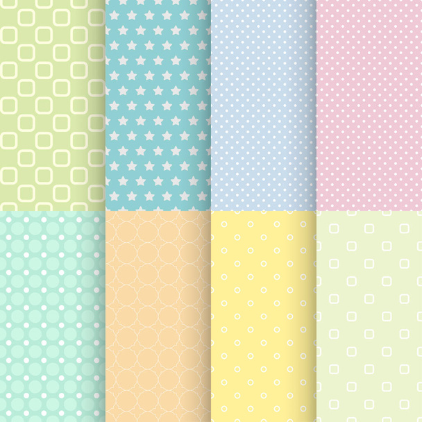 bright soft seamless pattern backgrounds for kids - Vetor, Imagem