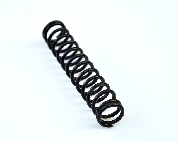 Sprężynowy metal, drut, o spiralnym kształcie - Zdjęcie, obraz