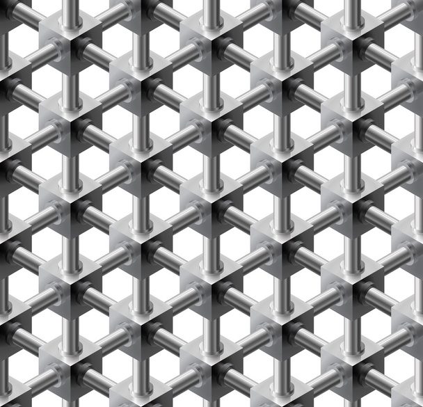 Crystalline seamless pattern. - Vector, Image