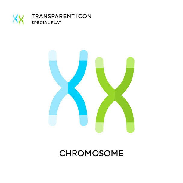 Chromosomenvektorsymbol. Flache Illustration. EPS 10-Vektor. - Vektor, Bild
