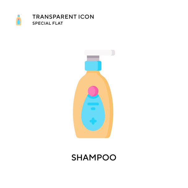 Icône vectorielle de shampooing. Illustration style plat. Vecteur EPS 10. - Vecteur, image