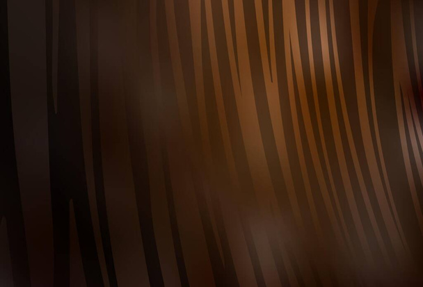 Fondo vectorial marrón oscuro con líneas irónicas. Una ilustración colorida completamente nueva en estilo simple. Patrón para su diseño. - Vector, Imagen