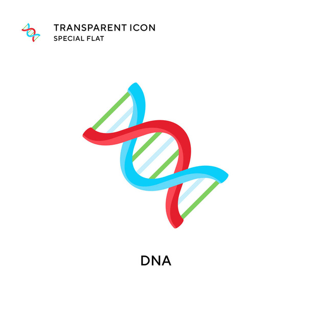 Dna vector icon. Flat style illustration. EPS 10 vector. - Vector, Image