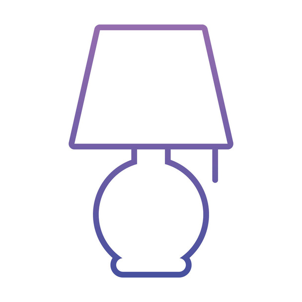 ícone lâmpada noite, estilo gradiente - Vetor, Imagem