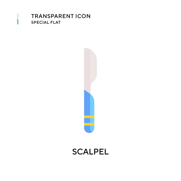 Scalpel vector icon. Flat style illustration. EPS 10 vector. - Vector, Image