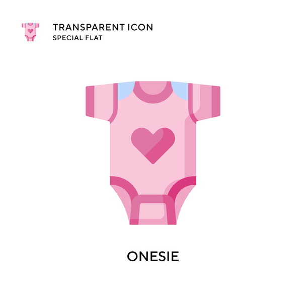 Onesie vector icon. Flat style illustration. EPS 10 vector. - Vector, Image