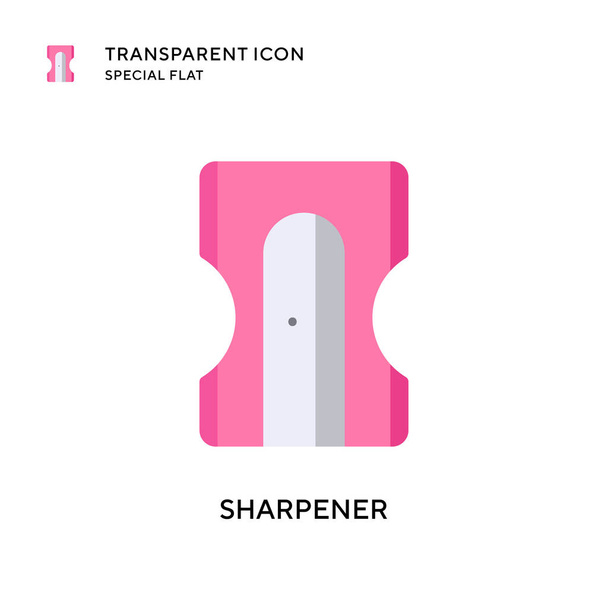 Sharpener vector icon. Flat style illustration. EPS 10 vector. - Vector, Image