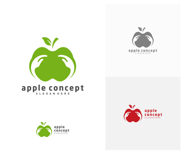 Návrhová vektorová šablona loga Apple Care, symbol ikony Ovoce - Vektor, obrázek