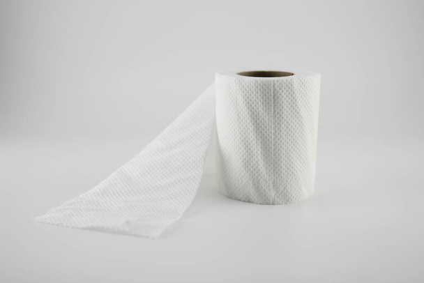 Tissue paper roll Set on white background. - Photo, Image