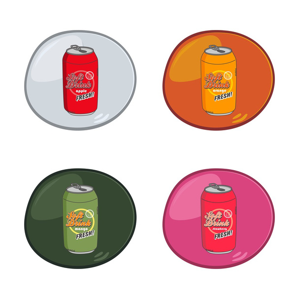 Soft drink can - Vector, Image