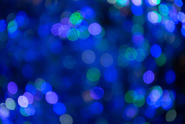 Colorful Abstract Violet and Blue bokeh background. 2019. - Photo, Image