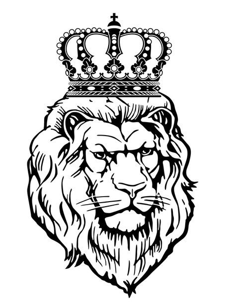 Геральдическое животное с короной
 - Вектор,изображение