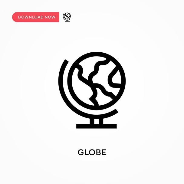 Globe Yksinkertainen vektori kuvake. Moderni, yksinkertainen tasainen vektori kuva web-sivuston tai mobiilisovelluksen - Vektori, kuva