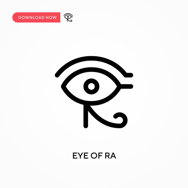 Ra 'nın Gözü Basit vektör simgesi. Web sitesi veya mobil uygulama için modern, basit düz vektör çizimi - Vektör, Görsel