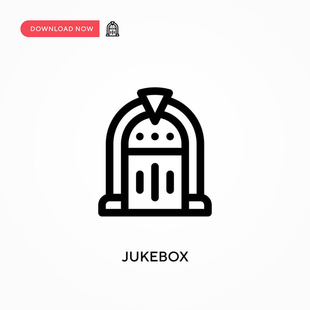 Jukebox Icono de vector simple. Moderno, simple ilustración de vector plano para el sitio web o aplicación móvil - Vector, imagen